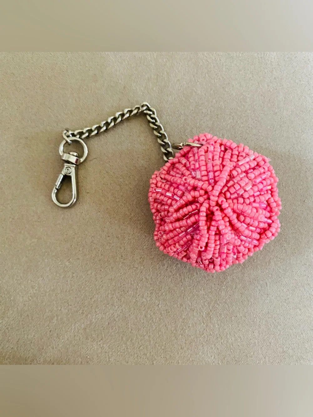 Handmade Beaded Bag Charm & Keychain Set -5 total